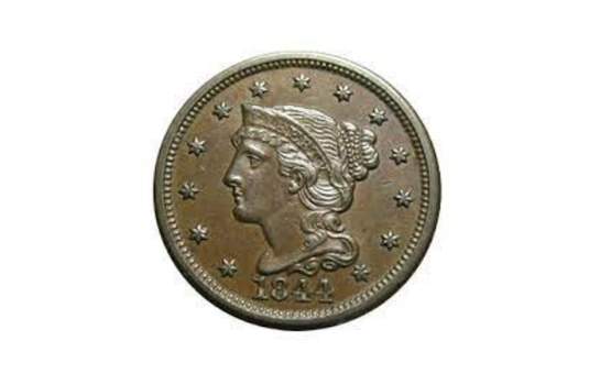 5 centavos Nickels dolar (1844)